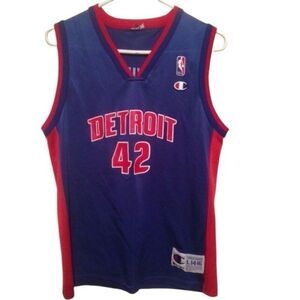 Detroit Pistons Jerry Stackhouse Size Youth Large Champion Jersey